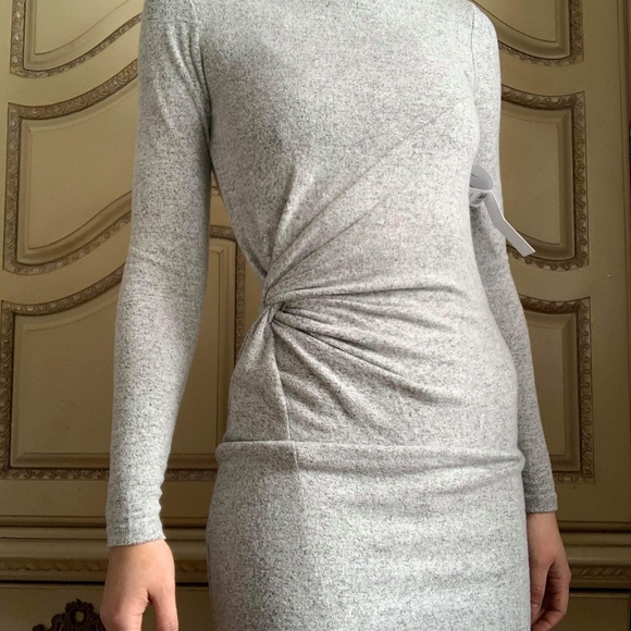 Gray Long Sleeve Dress - Picture 1 of 4